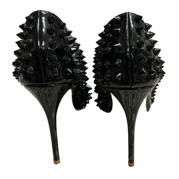 JIU DU  BLACK STILETTOS SIZE 38 (7.5 US) - Picture 4 of 8